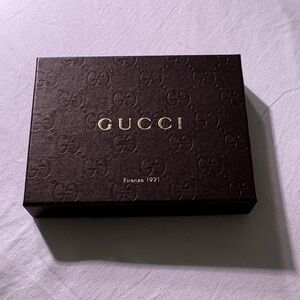 Gucci Dark Box with Gold Logo